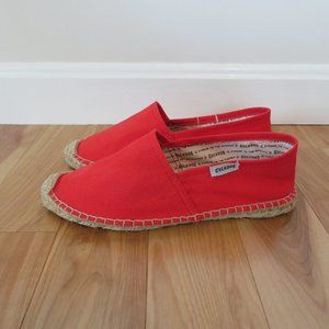 Soludos Red Canvas Espadrilles